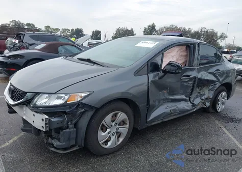 2013 Honda Civic Lx z USA, uszkodzony, nr VIN 19XFB2F55DE020146